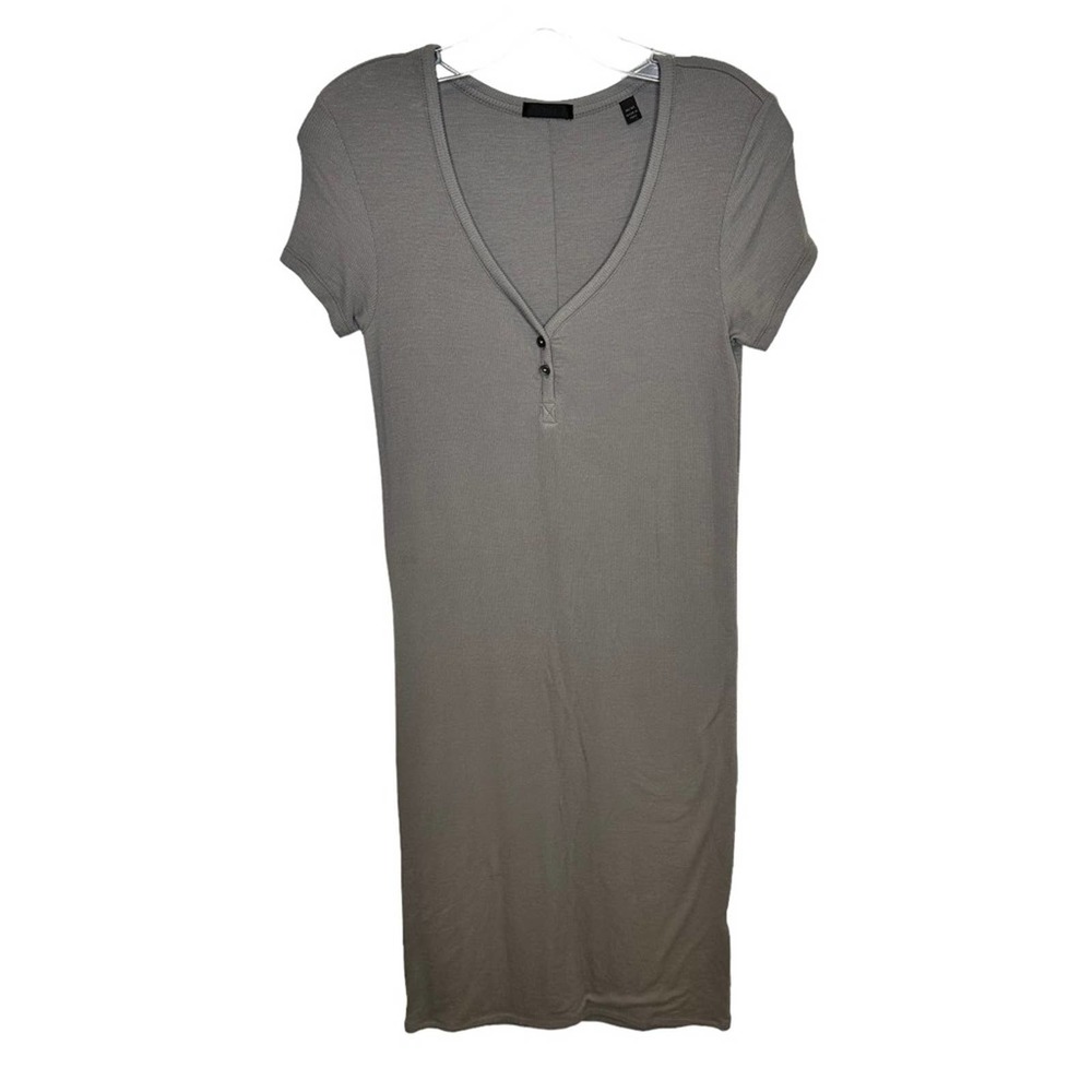 ATM Anthony Thomas Melillo Women’s Maxi Dress Long Grey Medium